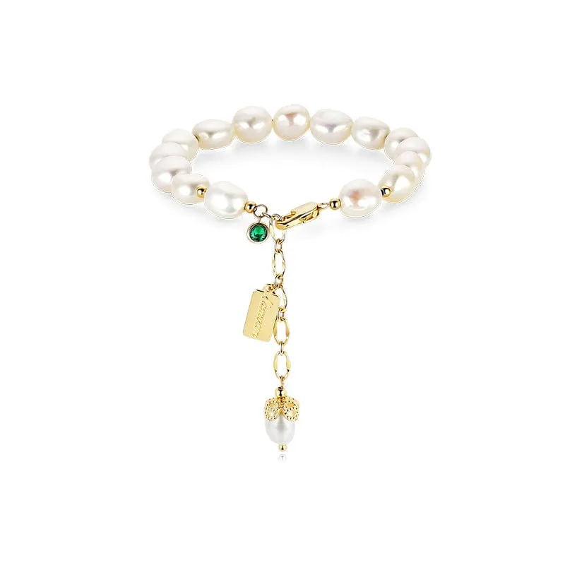 Freshwater Natural Pearl Bracelet 🌟