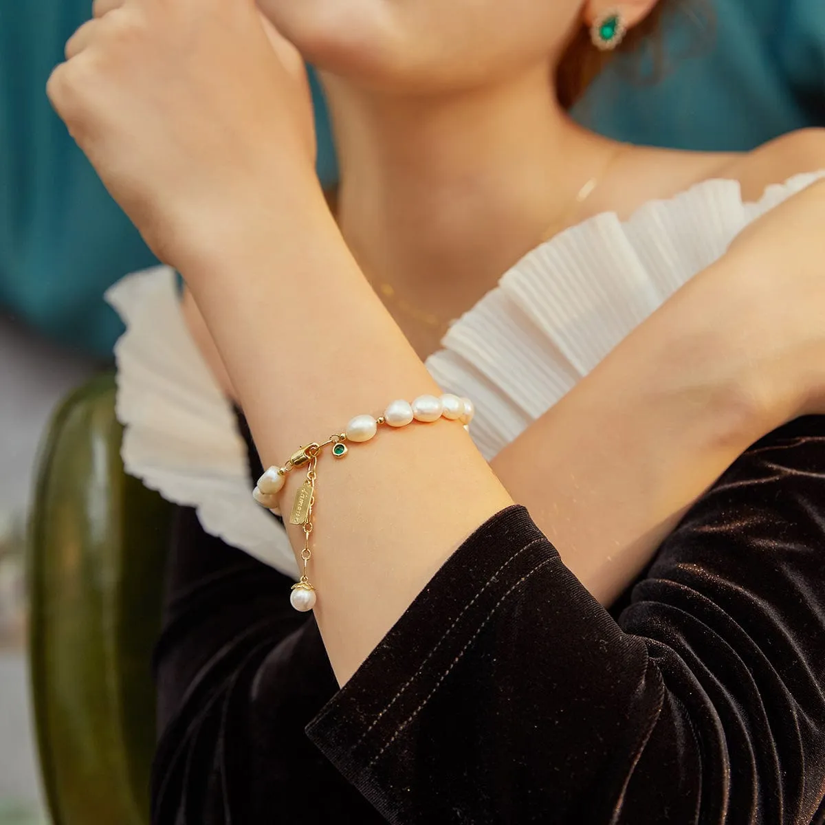 Freshwater Natural Pearl Bracelet 🌟