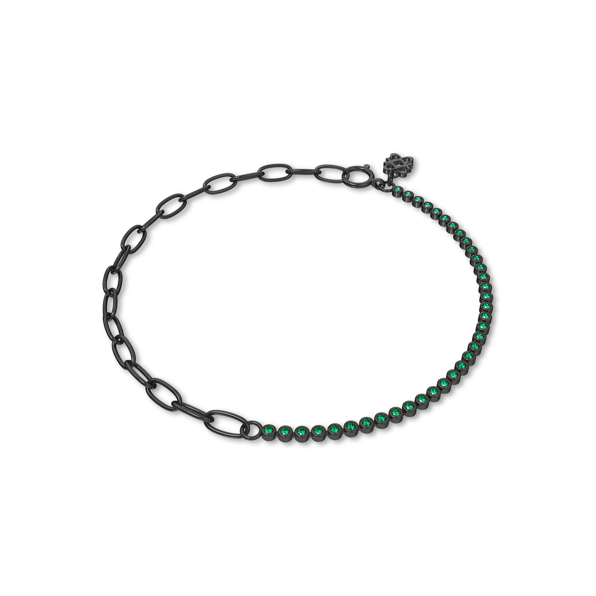 Fusion Diamond Tennis Chain Bracelet