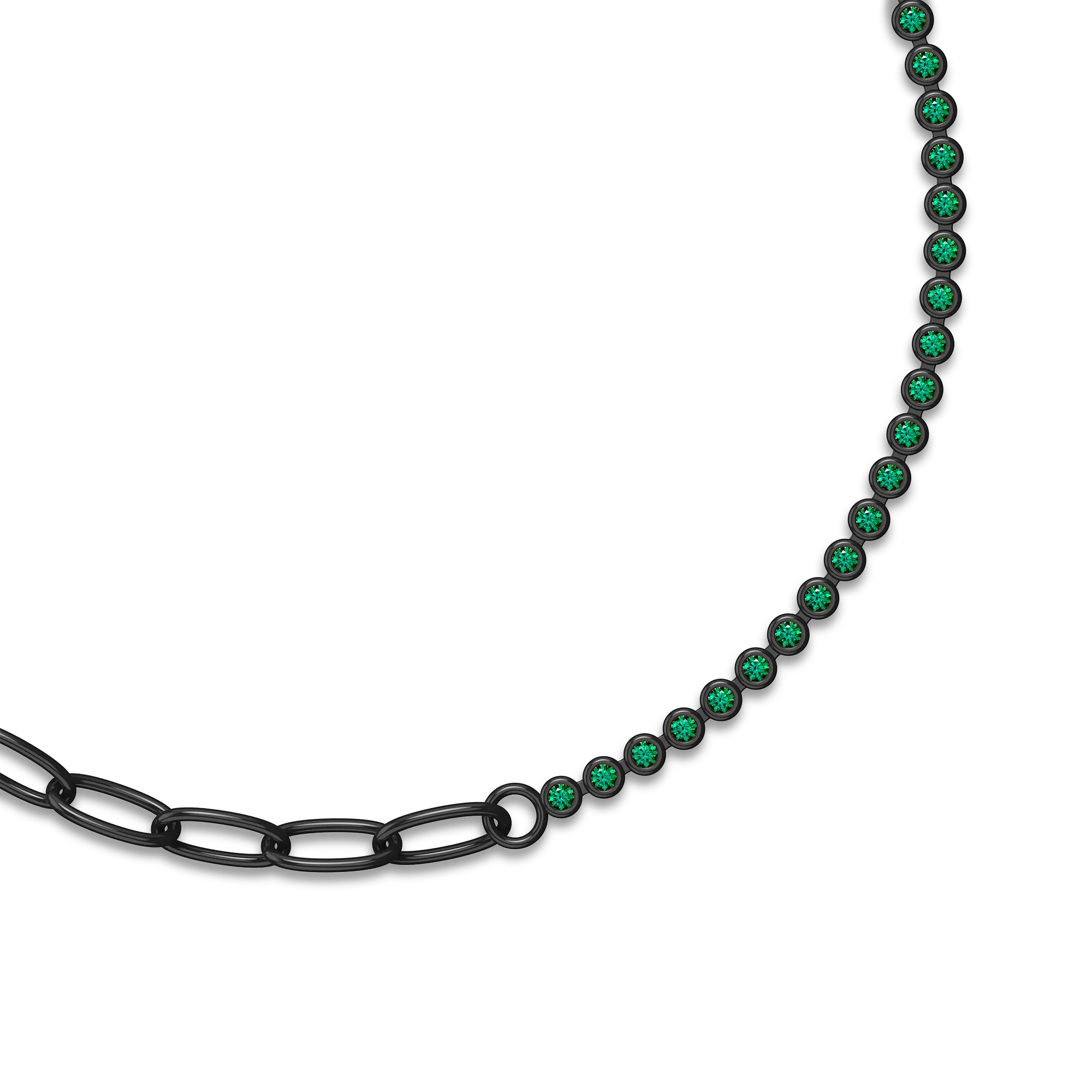Fusion Diamond Tennis Chain Bracelet