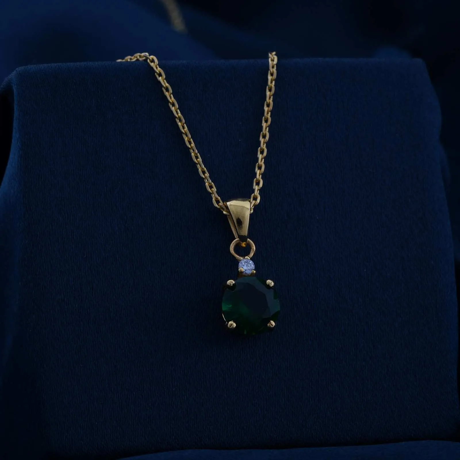 Golden Royal Green Classy Pendant
