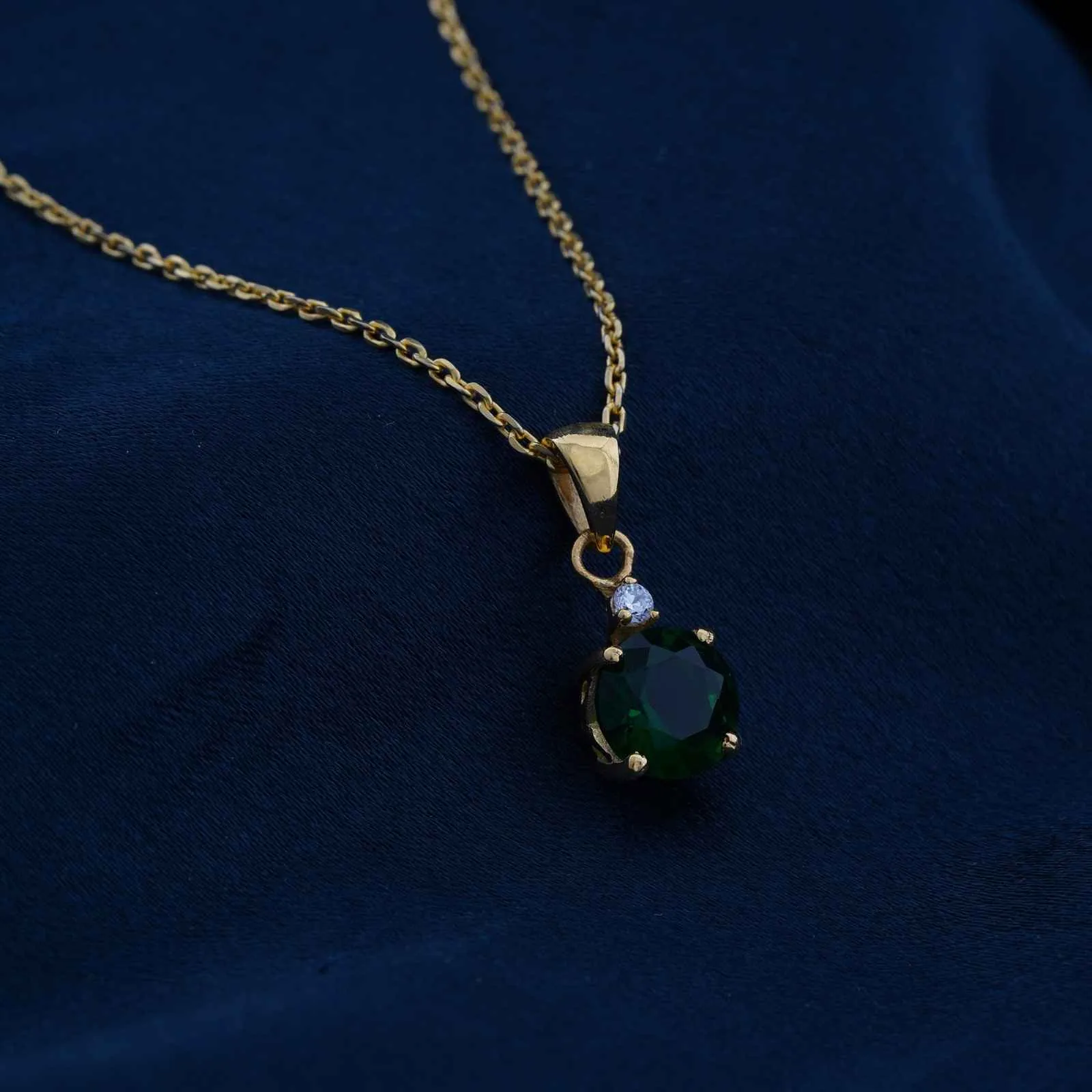 Golden Royal Green Classy Pendant