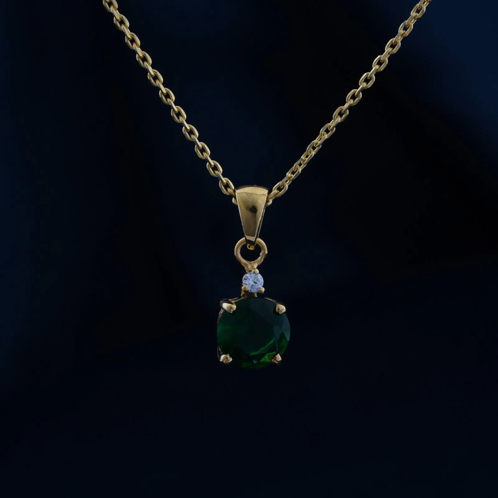 Golden Royal Green Classy Pendant