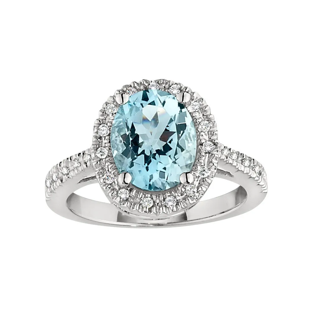 Grand Halo Peridot and Diamond Ring