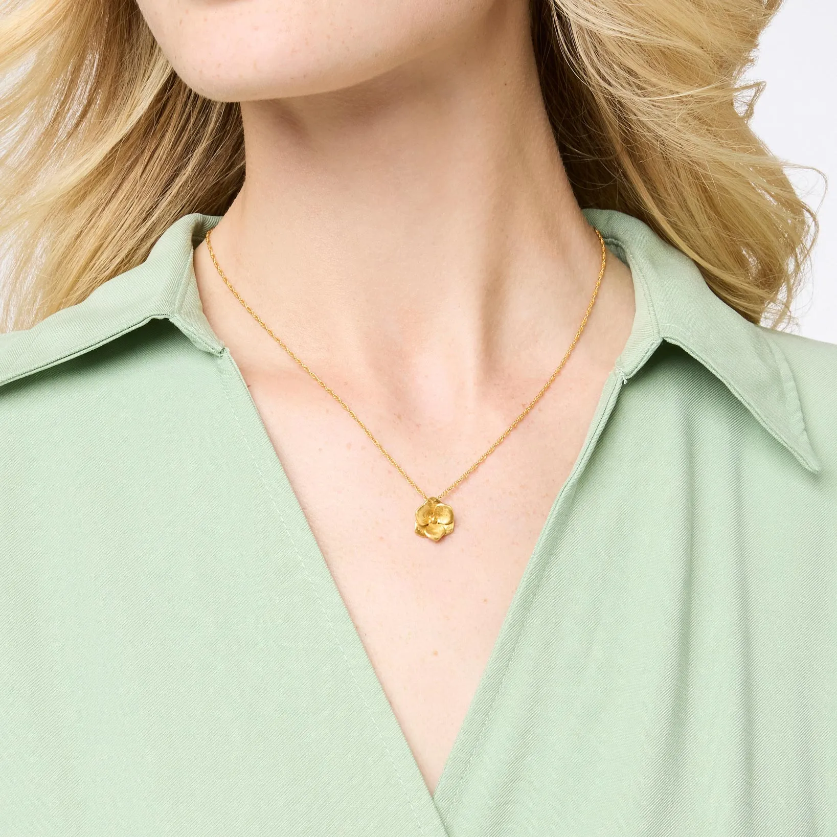 Julie Vos Bloom Delicate Necklace Gold OS