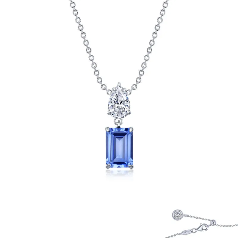 Lafonn Fancy Emerald-cut Drop Necklace