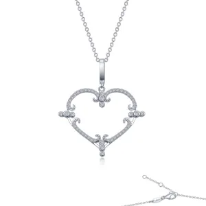 Lafonn Filigreen Heart (c) Necklace