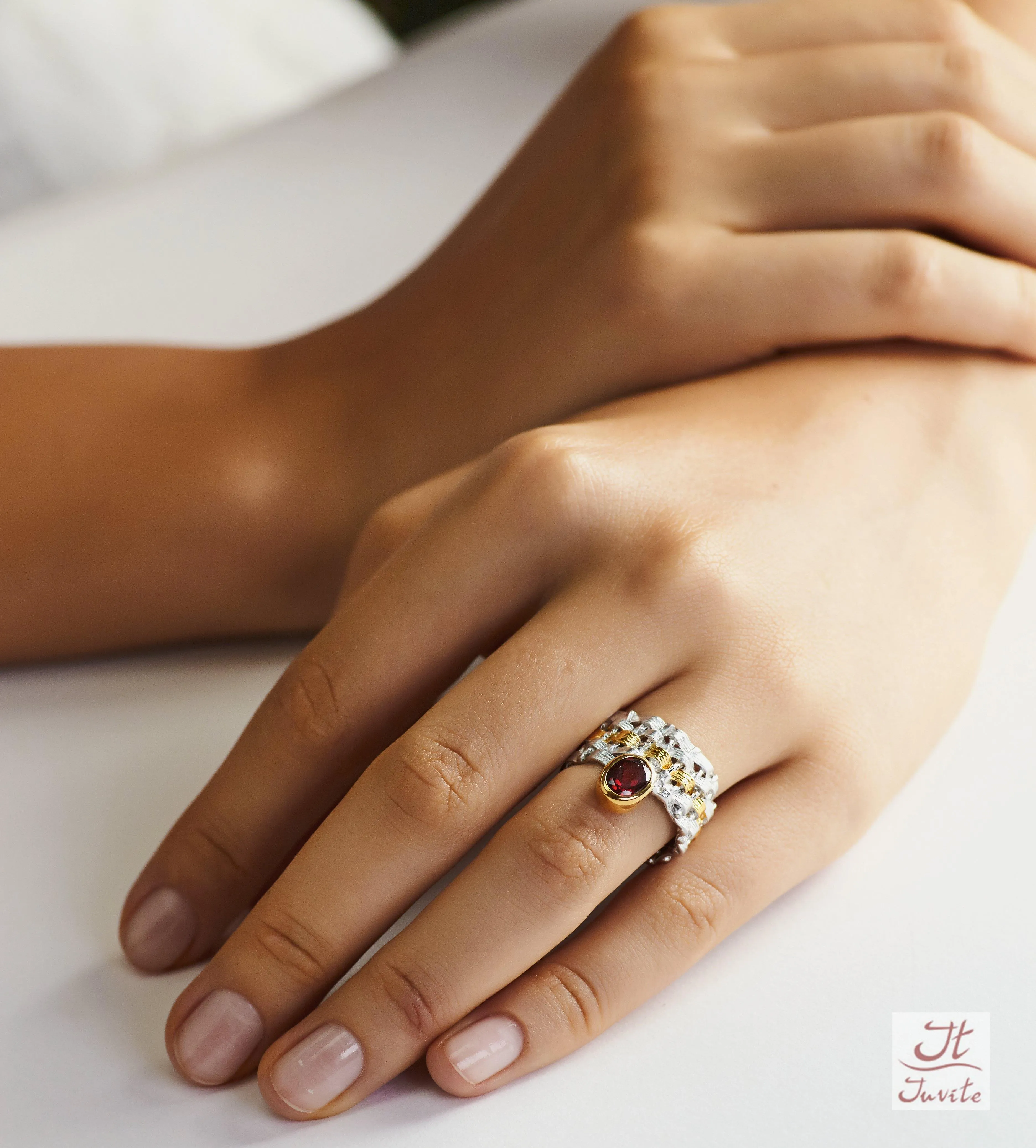 Lambent Iris Sterling Silver Ring