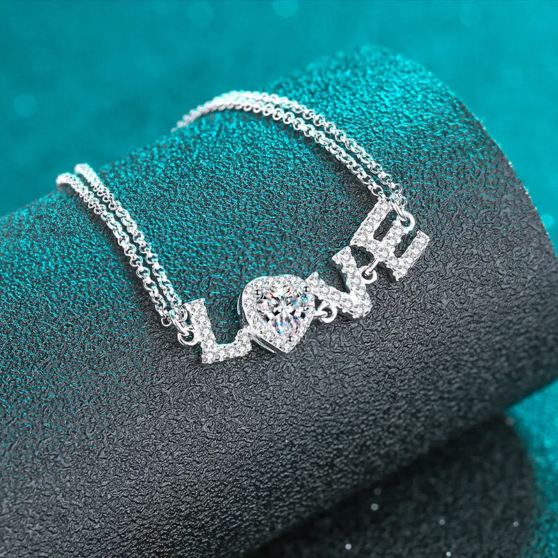 LOVE Moissanite Bracelet