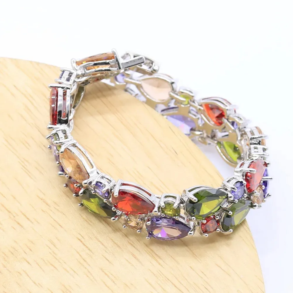 Luxurious Zirconia Bracelet for Women Party Wedding Birthday Jewelry