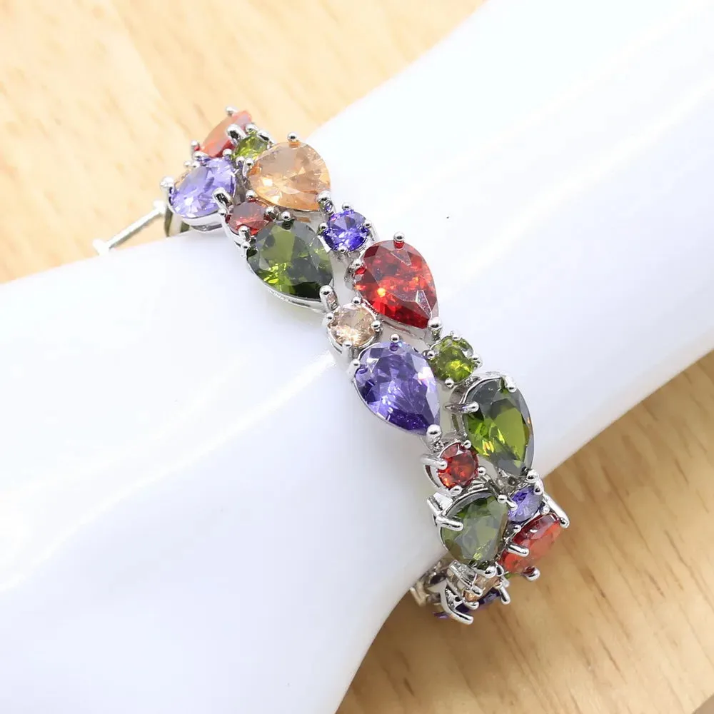 Luxurious Zirconia Bracelet for Women Party Wedding Birthday Jewelry