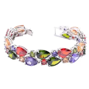Luxurious Zirconia Bracelet for Women Party Wedding Birthday Jewelry