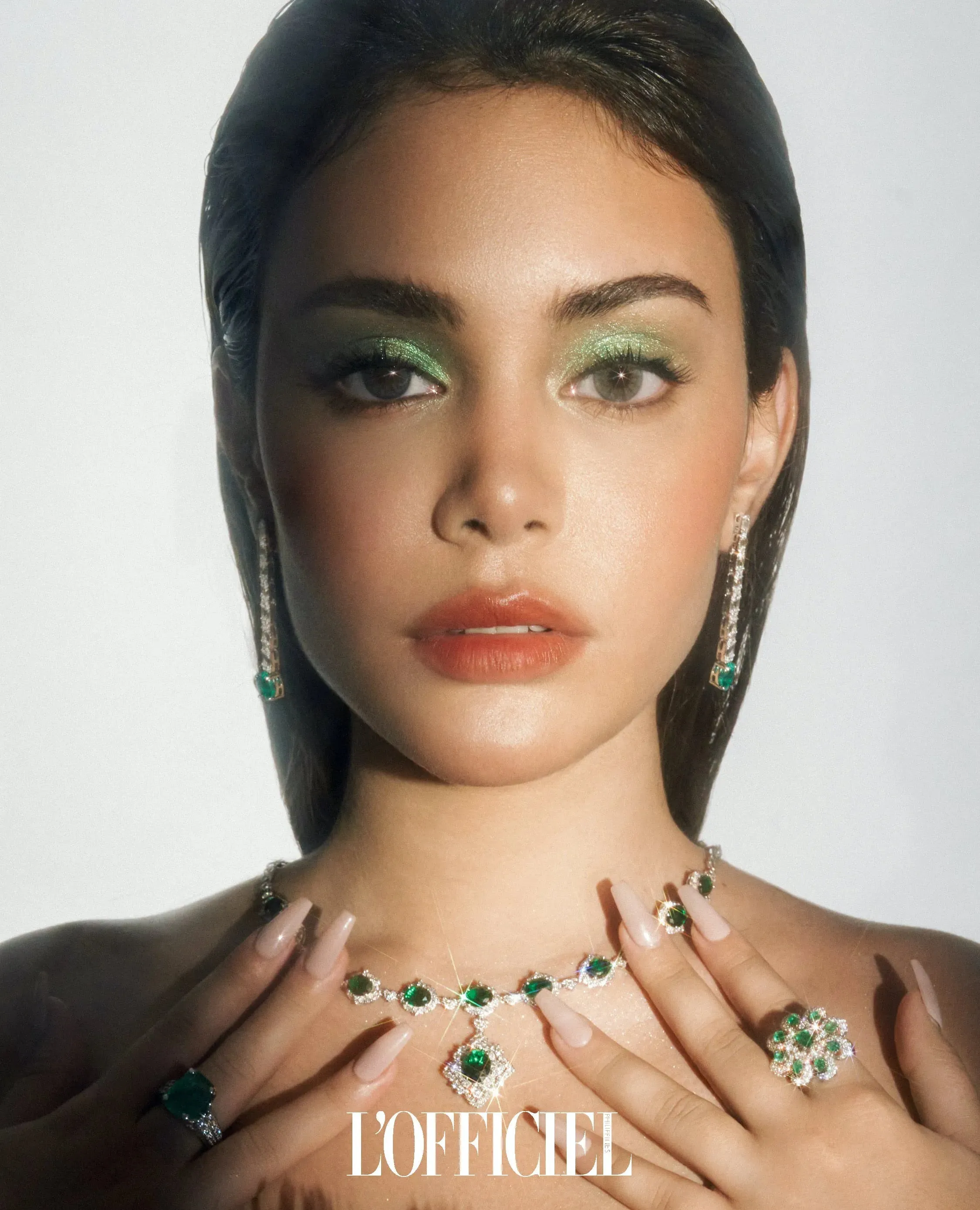 LVNA Signatures™️ Colombian Emerald Gemstones Fine Diamond Necklace 18kt