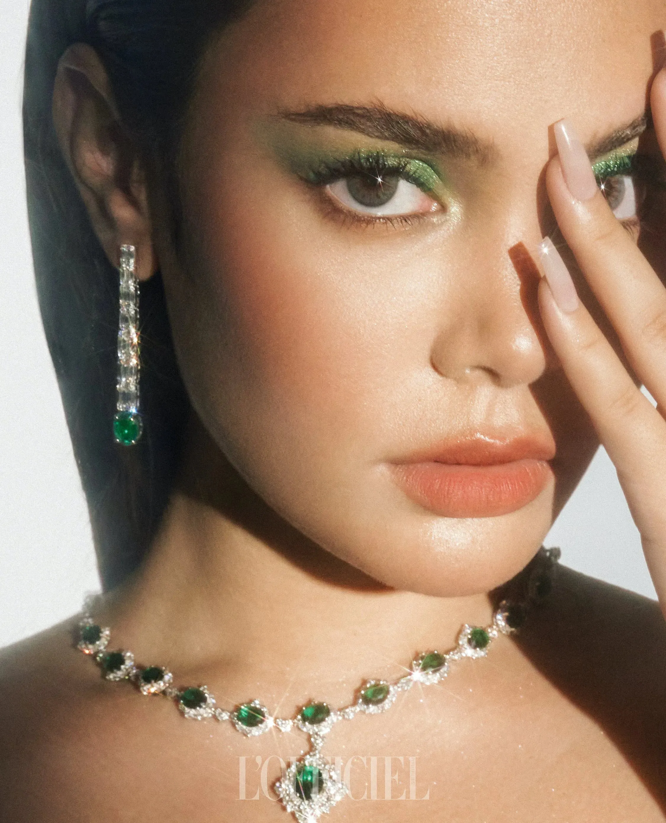 LVNA Signatures™️ Colombian Emerald Gemstones Fine Diamond Necklace 18kt