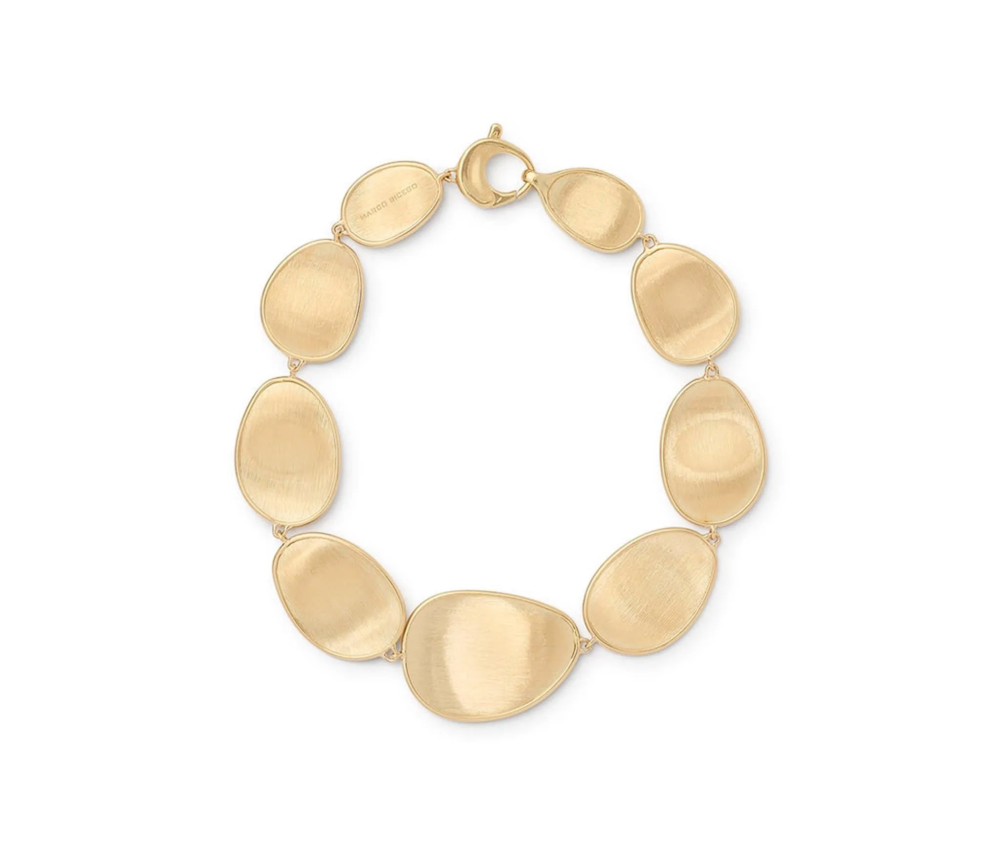 Marco Bicego Lunaria 7" Engraved Gold Bracelet