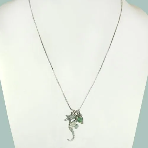 Mariana Handmade Swarovski Seahorse Pendant Crystal Necklace 5077 23439 Starfish