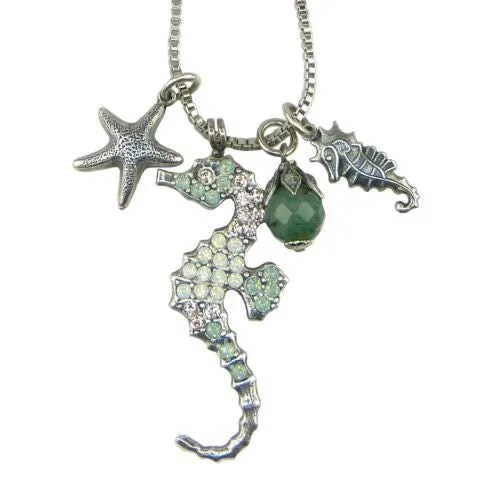 Mariana Handmade Swarovski Seahorse Pendant Crystal Necklace 5077 23439 Starfish