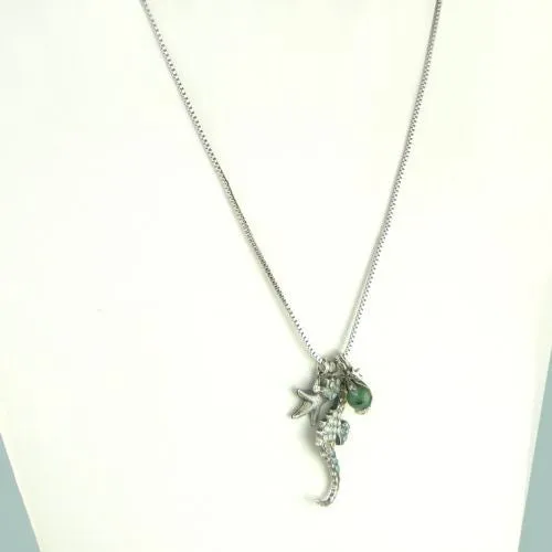 Mariana Handmade Swarovski Seahorse Pendant Crystal Necklace 5077 23439 Starfish
