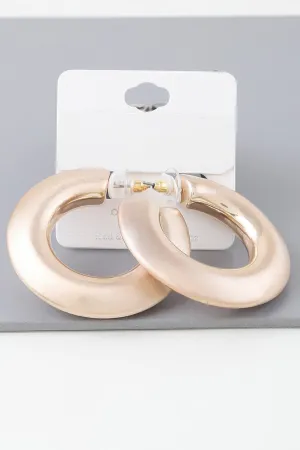 Matte Modern Hoop Earrings