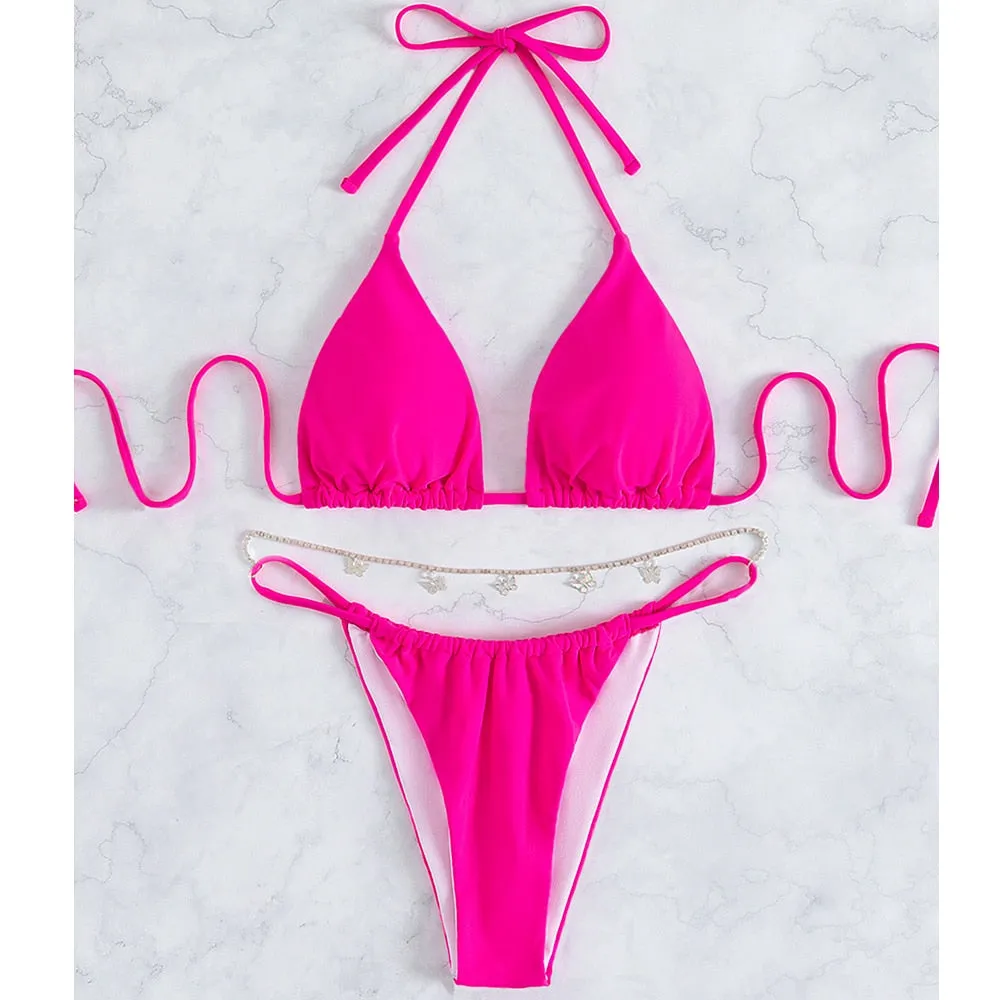 Maya Bikini With Butterfly Chain