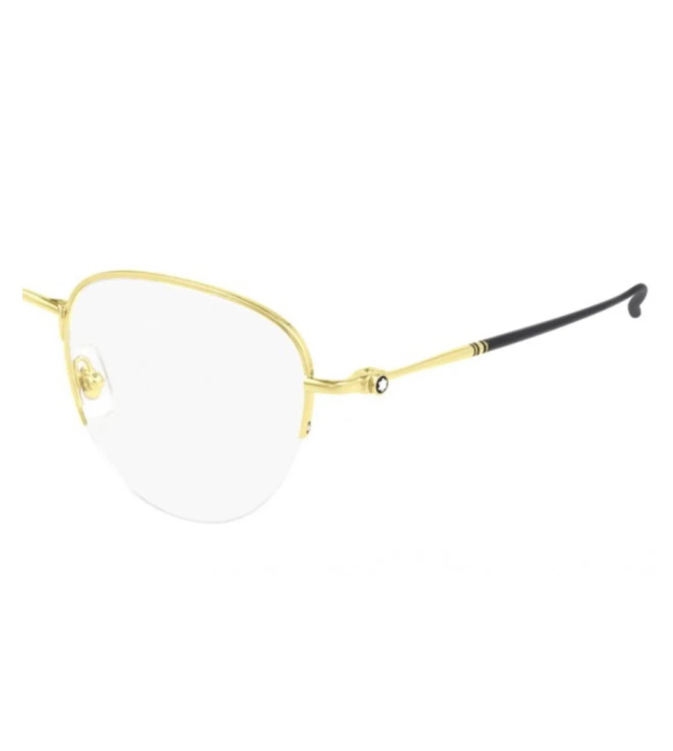Montblanc Men's Gold Round Optical Frame