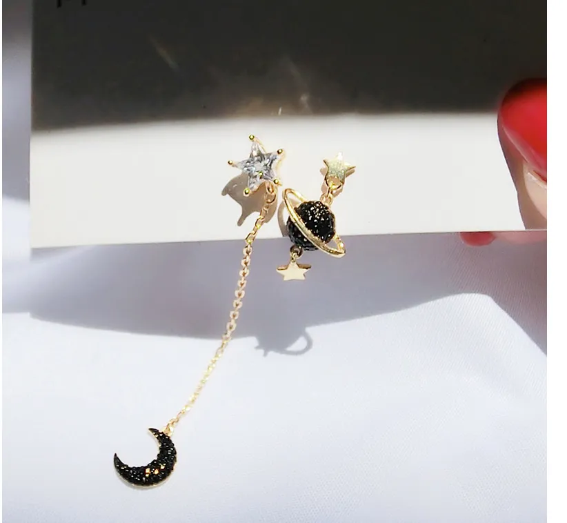 Night Sterling Silver Earrings