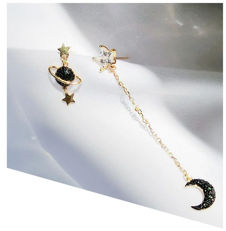 Night Sterling Silver Earrings