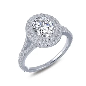 Oval Halo Engagement Ring