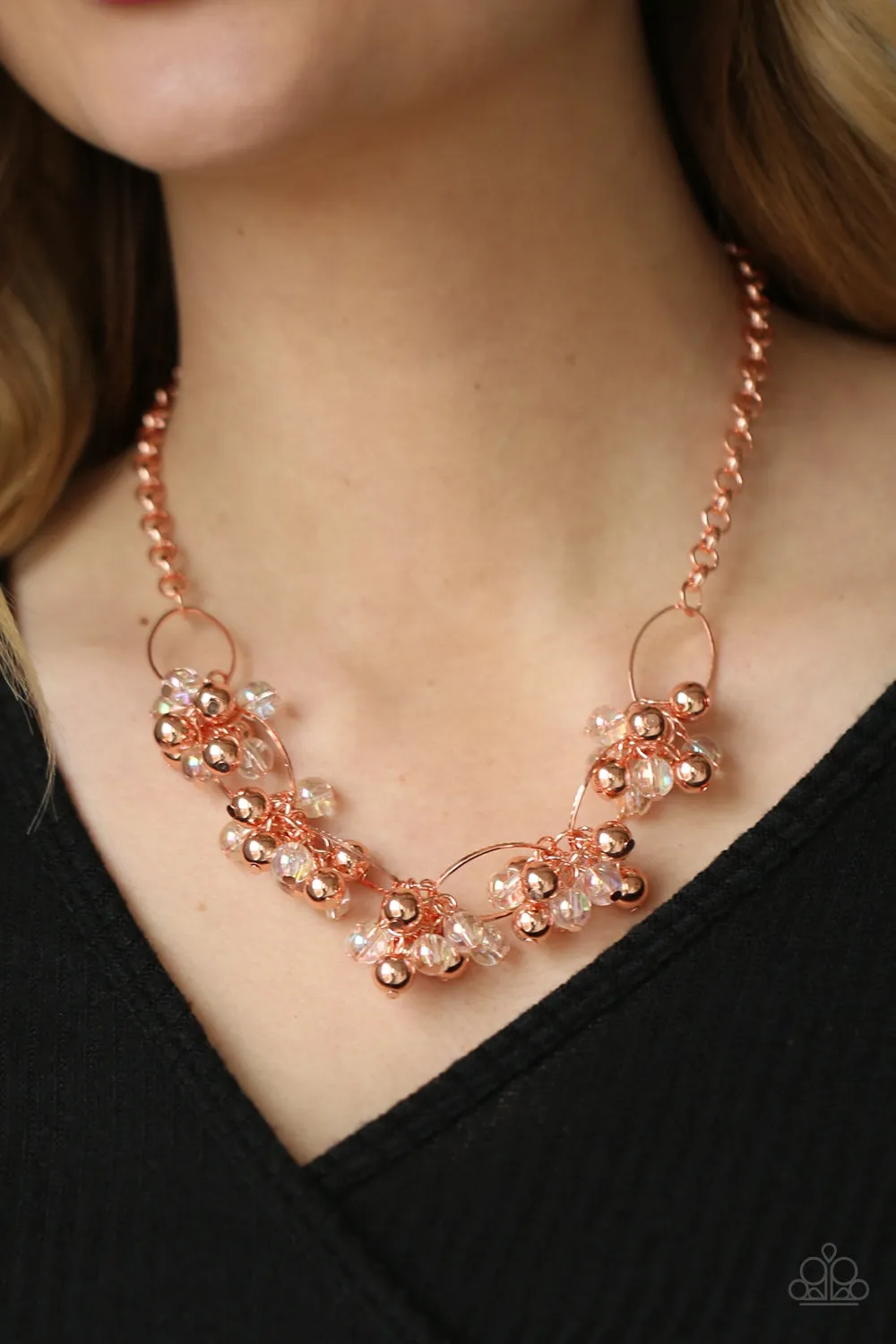 Paparazzi Effervescent Ensemble Copper Short Necklace