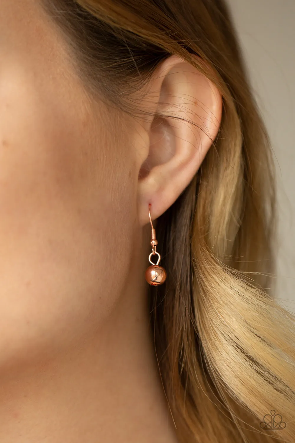 Paparazzi Effervescent Ensemble Copper Short Necklace