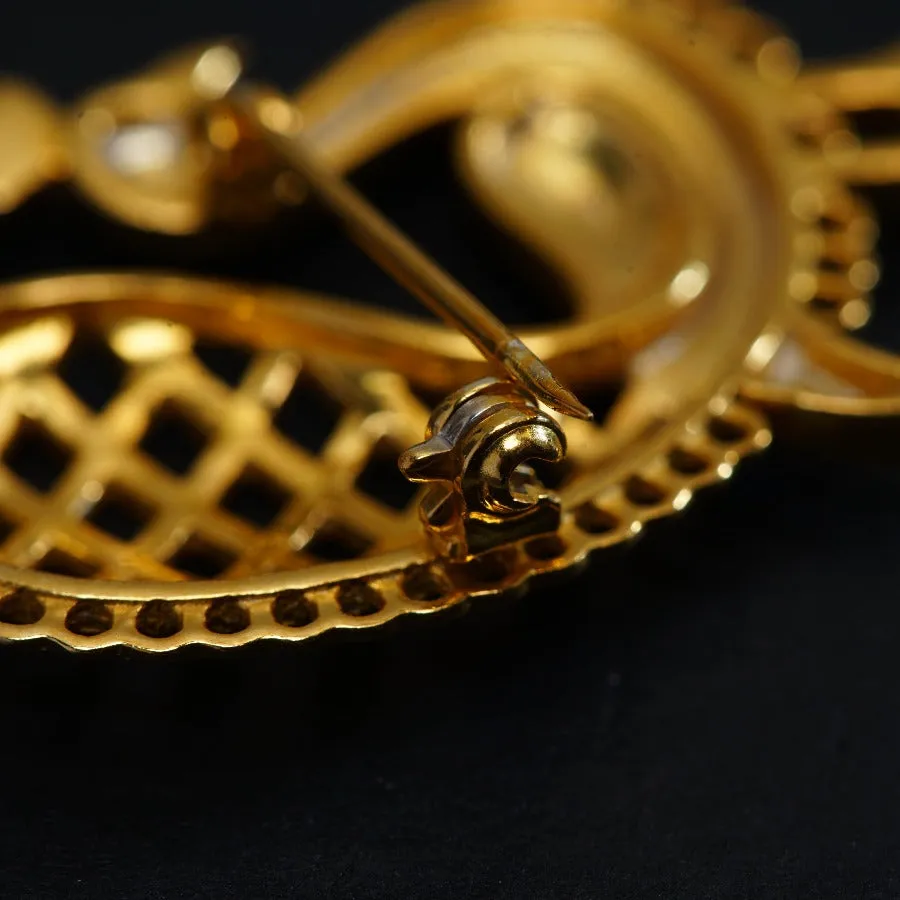 Peacock Brooch