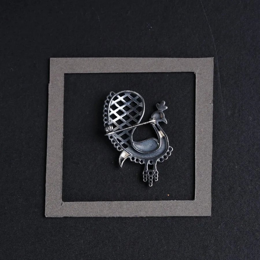 Peacock Brooch