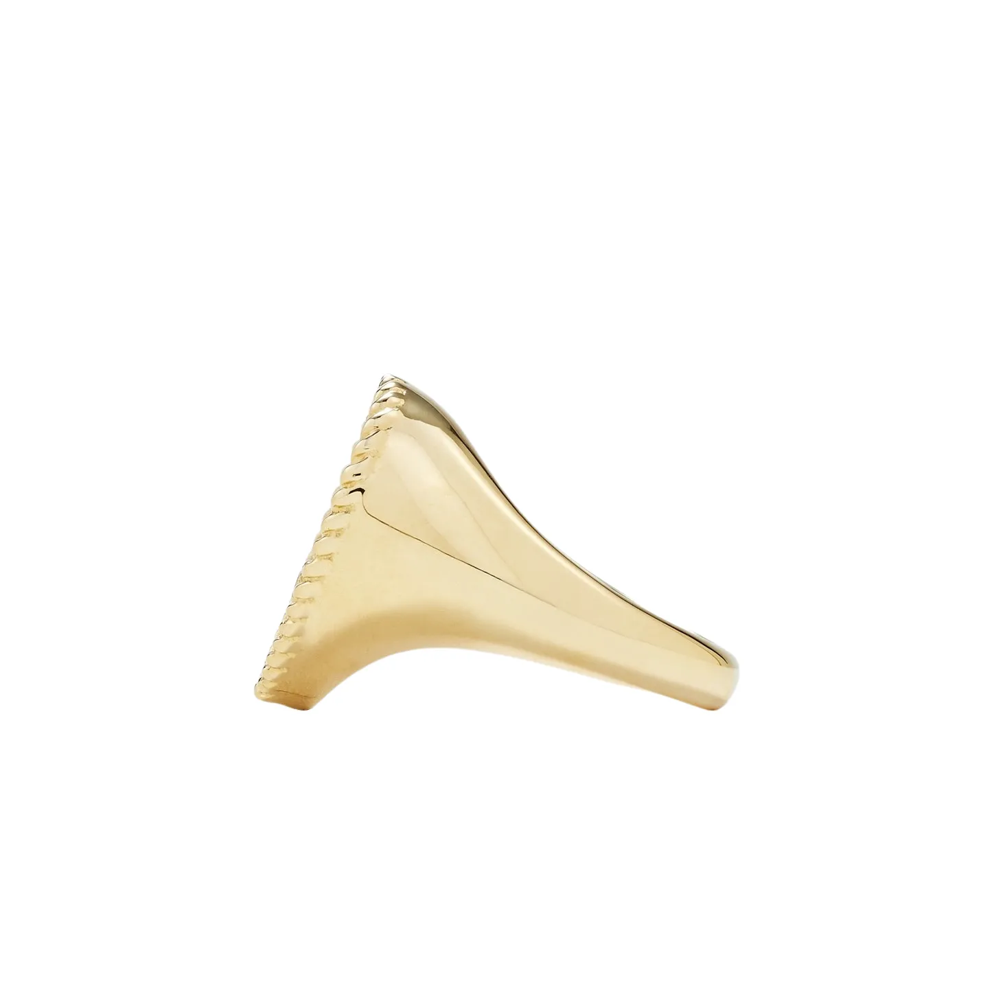 Precious Diamond Bezel Heart Signet Ring