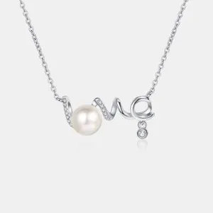 Refined Natural Pearl Moissanite Pendant Necklace