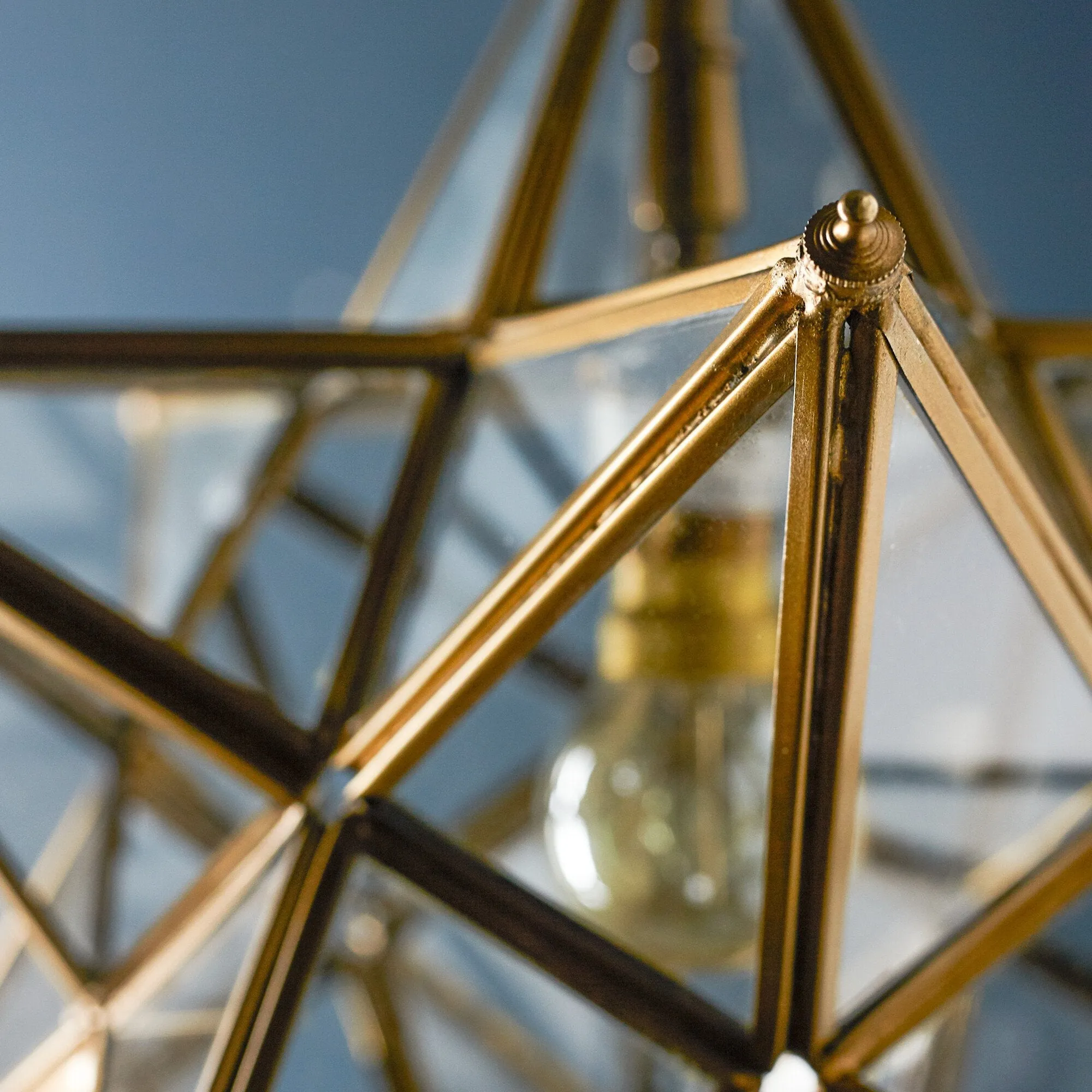 regular Stella pendant light in clear glass