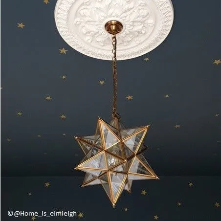 regular Stella pendant light in clear glass