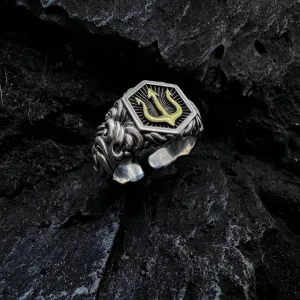 Sea King Trident Resizable Ring