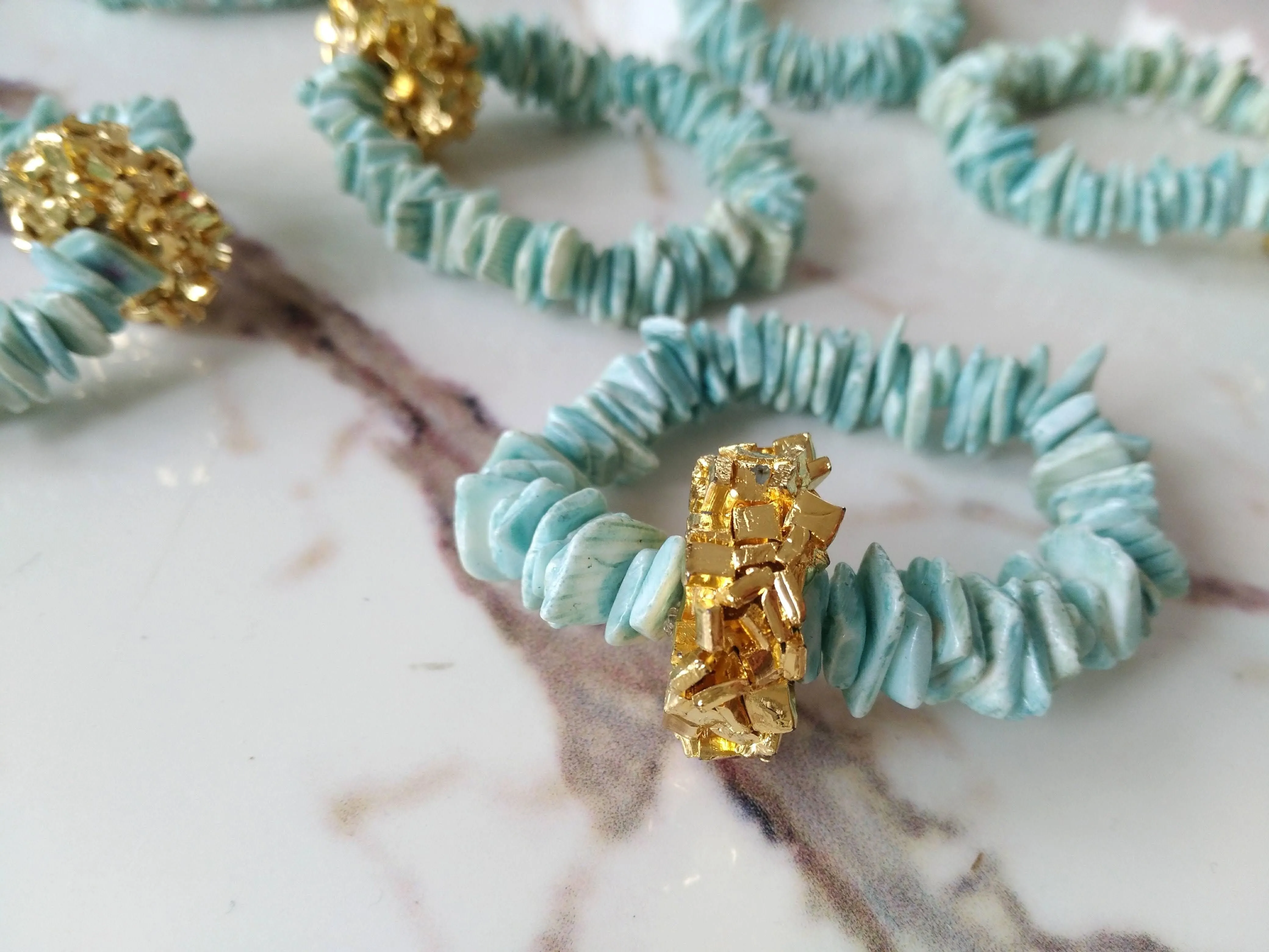 Shell Sea Blue Napkin Ring 6pieces