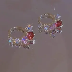 Shiny Colorful Zircon Drop Earrings