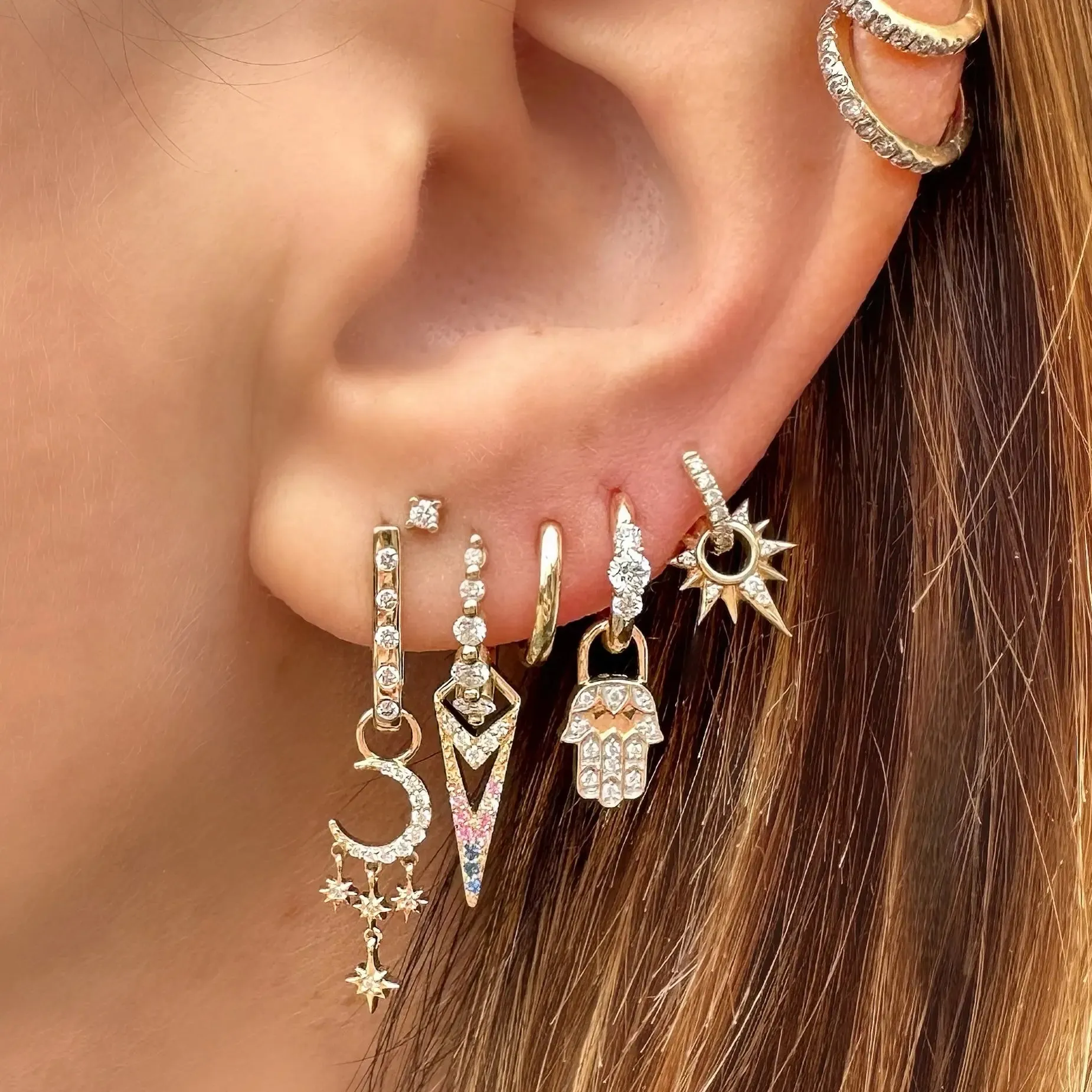 Shiny Gold Hoops