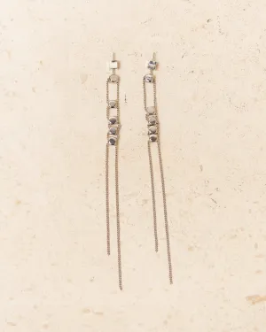 Silver Abacus Earrings