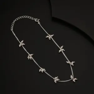 Silver Baby Necklace with Pearls