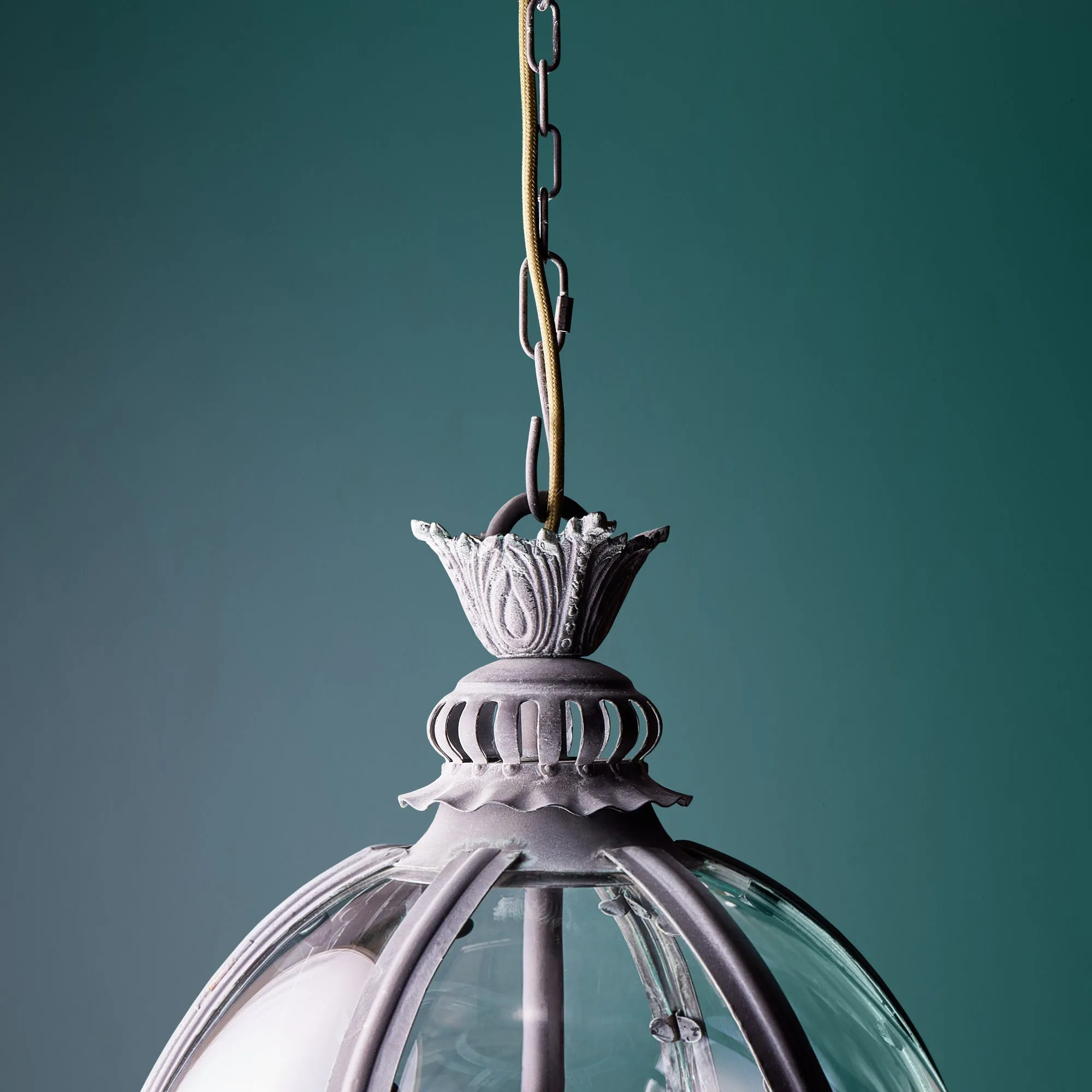 Smaller Buster in aged verdigris