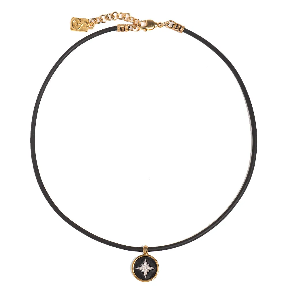 Star Crystal Silicone Necklace