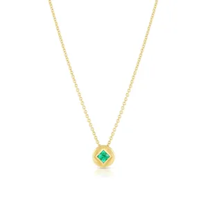 STARDUST ROUND NECKLACE - Emerald