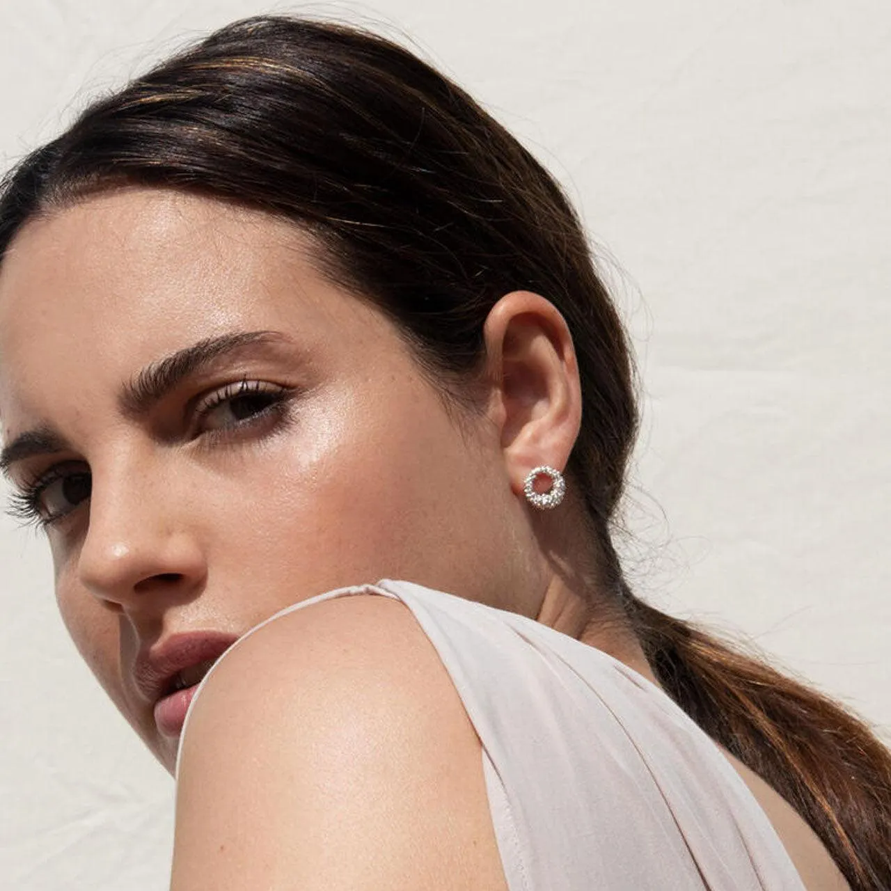 Stardust Small Silver Stud Earrings