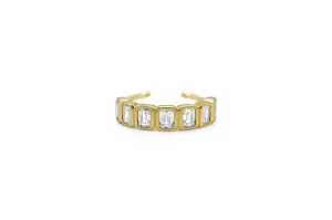 Stia IT FITS! Baguette CZ Bezel Band Droplet Rings