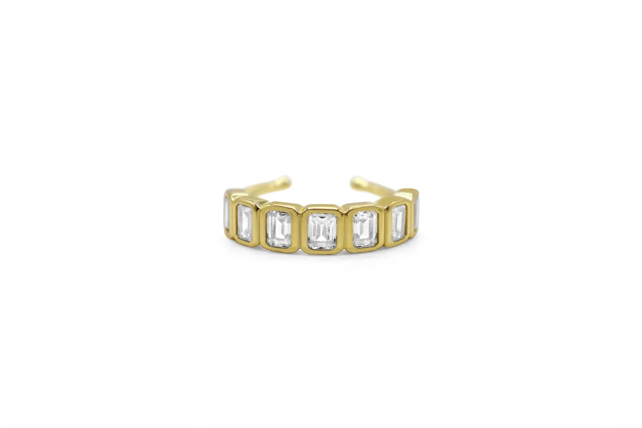 Stia IT FITS! Baguette CZ Bezel Band Droplet Rings