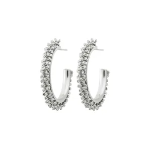 Tinsel Earrings Creole Steel