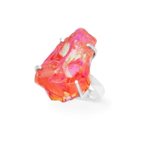 Titanium Druzy Ring (B329R02)
